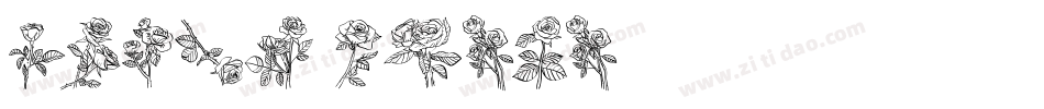 Black Roses字体转换